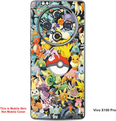 VYBE The Smart Choice Vivo X100 Pro Pokemon Embossed Mobile Skin(Sun Yellow Multi B16)