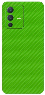 Vcare GadGets Fiber Carbon Green vivo V23 5G Mobile Skin(Fiber Carbon Green)