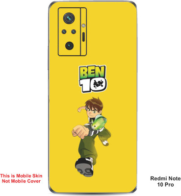VYBE The Smart Choice Redmi Note 10 Pro Ben 10 Embossed Mobile Skin(Golden Yellow A1)