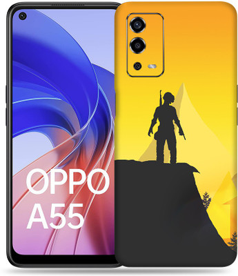 SkinoMania Oppo-A55 Mobile Skin(Multicolour PUBG Shadow)