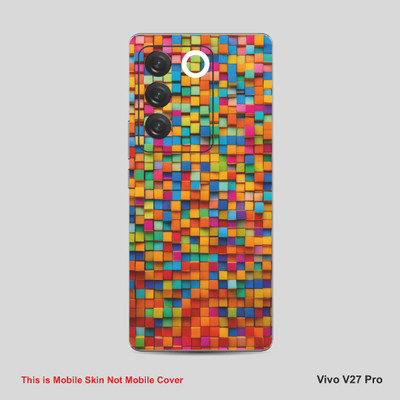 VYBE The Smart Choice Vivo 27 Pro Pattern Mobile Skin Mobile Skin(Multi ColourCG2)