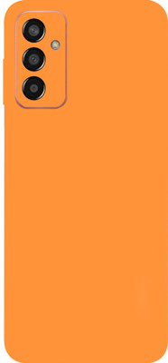 TJ CREATION Samsung Galaxy F13 Mobile Skin(Ultra Super Orange Matte Skin With High Matte Finish.)