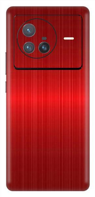 Vcare GadGets X80 5G Red Titanium Back Side Premium Mobile Skin(Red Titanium)