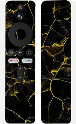 TJ CREATION Mi Smart LED TV Remote Mobile Skin(Ultra Super Black Abstract Skin With High Matte Finish.)