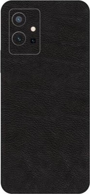 Vcare GadGets Leather Black vivo Y75 5G Mobile Skin(Leather Black)