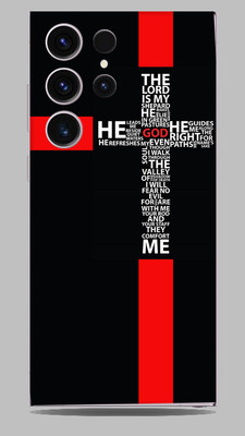 SkinoMania Samsung Galaxy S23 ultra Mobile Skin(Red-Cross Multicolor Mobile skin)