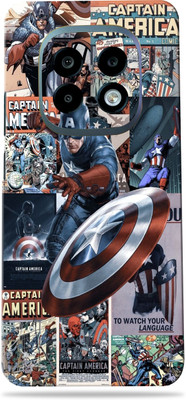 SkinoMania realme narzo 70 turbo 5g Premium Vinyl Mobile Skin (Multicolor) Mobile Skin(Captain America Poster)