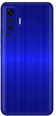 Vcare GadGets Vivo X50 Mobile Skin(Dark Blue Brushed)