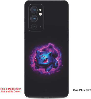VYBE The Smart Choice One Plus 9RT Bulbasaur Pokemon Embossed Mobile Skin(Warm Purple 22)