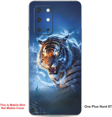 VYBE The Smart Choice One Plus Nord 8T Tiger Embossed Mobile Skin(Moonstone Blue 37)