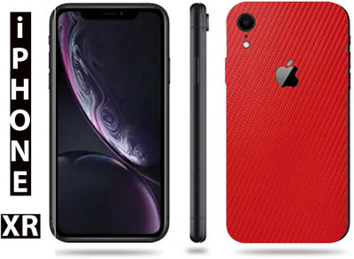 BUGGU Apple iPhone XR Mobile Skin(Ultra Super Carbon Fiber Red Skin With High Matte Finish.)