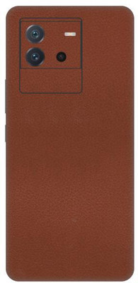 Vcare GadGets iQOO Neo 6 5G Leather Brown Back Side Premium Mobile Skin(Leather Brown)