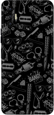wrap craft Tecno Spark 8 Pro Premium Vinyl Mobile Skin(Multicolor)