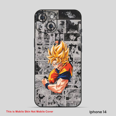 VYBE The Smart Choice iPhone 14 Goku Embossed Mobile Skin(Plum Purple 16)