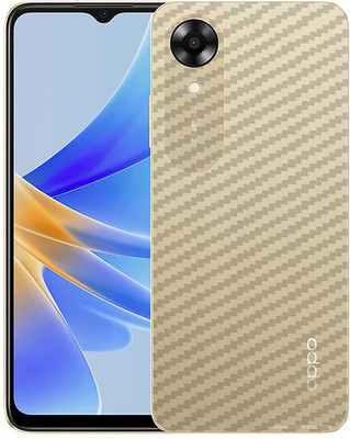 candeal mart Oppo A17k Back skin sticker / Vinyl wrap / Protective film Mobile Skin(Carbon Fiber 3D ,Transparent)
