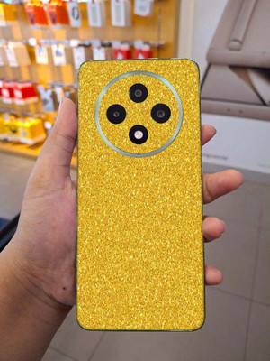BUGGU OPPO Reno 12F 5G Mobile Skin(Ulltra Super Sparkling Golden Glitter Skin With High Matte Finish., Mobile Skin (Back+Side+Camera))