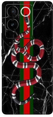 Vcare GadGets Black Marble SNK Pattern Vivo T2 Pro 5G Mobile Skin(Multicolor)