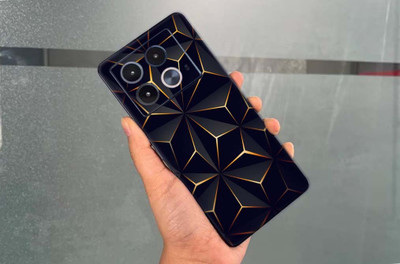 BUGGU Infinix Note 40 Pro 5G Mobile Skin(Ulltra Super Thunderstm Black Abstract Skin With High Matte Finish., Mobile Skin (Back+Side+Camera))