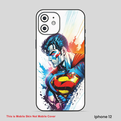 VYBE The Smart Choice iPhone 12 Super Hero Mobile Skin(Ball Blue, White 11)