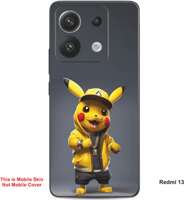 VYBE The Smart Choice Redmi 13 Pokemon Embossed Mobile Skin(Banana Yellow A1)