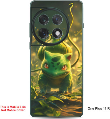 VYBE The Smart Choice One Plus 11R Bulbasaur Pokemon Embossed Mobile Skin(Medium Forest Green 27)