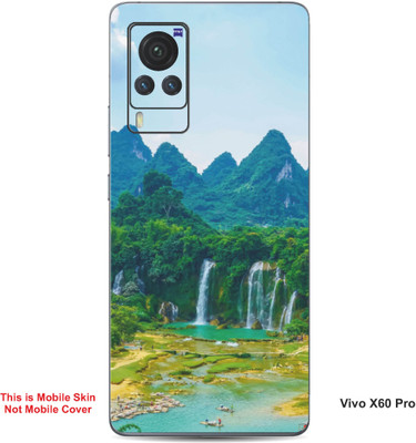 VYBE The Smart Choice Vivo X60 Pro Naturel Mobile Skin(Peacock Green 11)