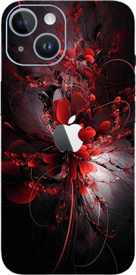 AsSkin Apple iPhone 13, Apple Iphone Mobile Skin(Red Flower Mobile Skin With High Matte Finish)