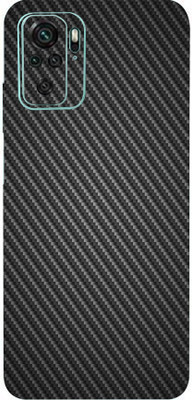 TJ CREATION Redmi Note 10s, redmi note 10s Mobile Skin(Ultra Super Black Carbon Fiber Skin With High Matte Finish., Mobile Skin (Back+Side+Camera))