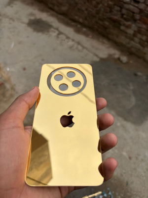 TWROP OPPO F27 5G ACRYLIC MIRROR BACK PANNEL Mobile Skin(Gold)