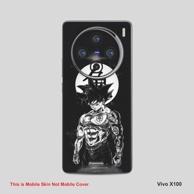 VYBE The Smart Choice Vivo 100X Goku Mobile Skin Mobile Skin(Dark Jungle Black 20)