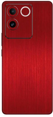 Vcare GadGets Vivo T2 Pro 5G Mobile Skin(Dark Red Brushed)