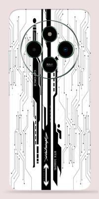 Gizmo Wraps POCO M7 5G Mobile Skin(White CyberPunk)