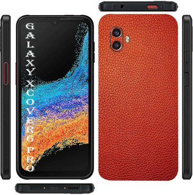BugguSkin Samsung Galaxy XCOVER6 PRO (5G) Mobile Skin(Ultra Super red Leather Skin With High Matte Finish.)