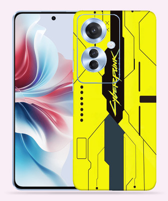 OggyBaba OggyBaba Oppo Reno 11f Mobile Skin(Cyberpunkh Yellow)