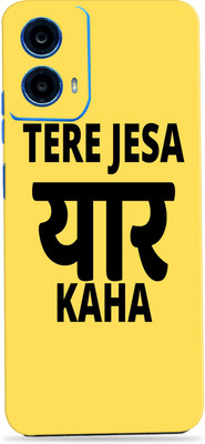 SkinoMania Motorola g45 5G Premium Vinyl Mobile Skin (Multicolor) Mobile Skin(tera-yaar-jaisa-kha)