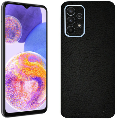 Skinex Samsung Galaxy A23 5G, Black Leather Mobile Skin(Multicolor Mobile Skin With camera protector (Back + Camera + Side))