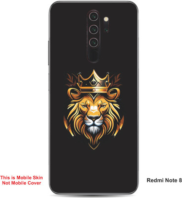 VYBE The Smart Choice Redmi Note 8 Lion Embossed Mobile Skin(Yellow & Black 15)