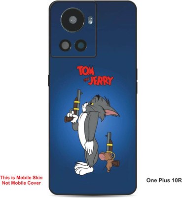 VYBE The Smart Choice One Plus 10R Tom & Jerry Embossed Mobile Skin(Fun Blue 24)
