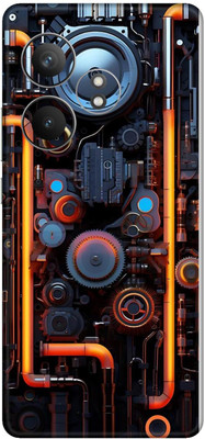 wrap craft REALME GT 6 5G Premium Vinyl BACK 08 Mobile Skin(Multicolor)