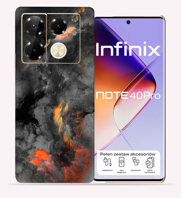 OggyBaba Infinix Note 40 pro 5g Mobile Skin(Black clouds)