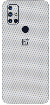 BugguSkin OnePlus Nord N10 5G Mobile Skin(Ultra Super Silver Carbon Fiber Skin With High Matte Finish.)