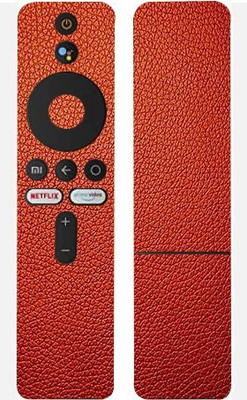 TJ CREATION Mi Smart LED TV Remote Mobile Skin(Ultra Super Red Leather Skin With High Matte Finish.)