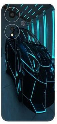 Vcare GadGets A59 (5G) Mobile Skin(Black & Light Blue)