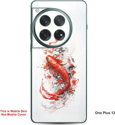 VYBE The Smart Choice One Plus 12 Fish Embossed Mobile Skin(Pastel Orange 34)