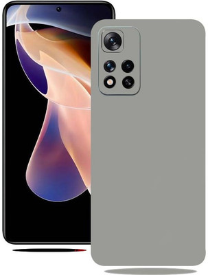 BugguSkin Redmi Note 11 T 5G, Grey Matte, xiaomi note 11t 5g Mobile Skin(Ultra Super Grey Matte Skin With High Matte Finish)