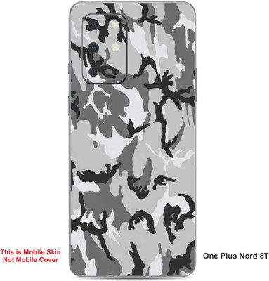 VYBE The Smart Choice One Plus Nord 8T Camouflage Embossed Mobile Skin(Grey Nickel A16)