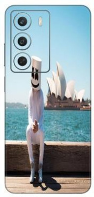 Vcare GadGets realme C75 5G Mobile Skin(White & Black)