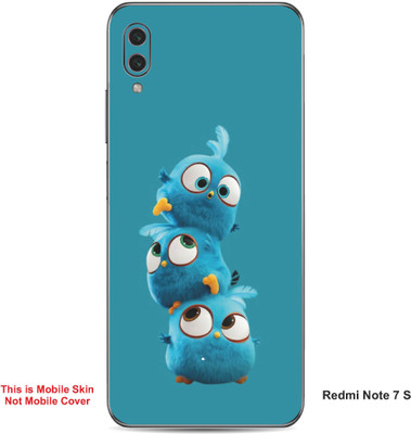 VYBE The Smart Choice Redmi Note 7S Jay,Jake & Jim Embossed Mobile Skin(Sea Blue A1)