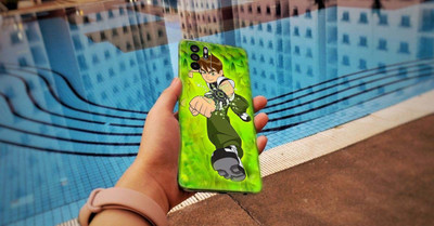TJ CREATION Oppo Reno6 Z Mobile Skin(Ulltra Super Ben10 Skin With High Matte Finish., Mobile Skin (Back+Side+Camera))