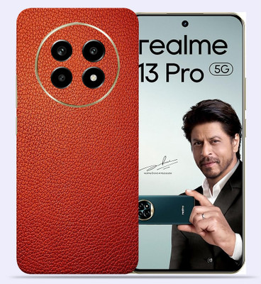 OggyBaba Realme 13 pro 5g Mobile Skin(Red Leather)